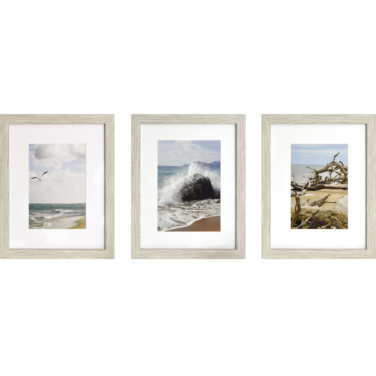 6 Packs: 3 ct. (18 total) Gallery™ Gray Frame with Mat by Studio Décor®